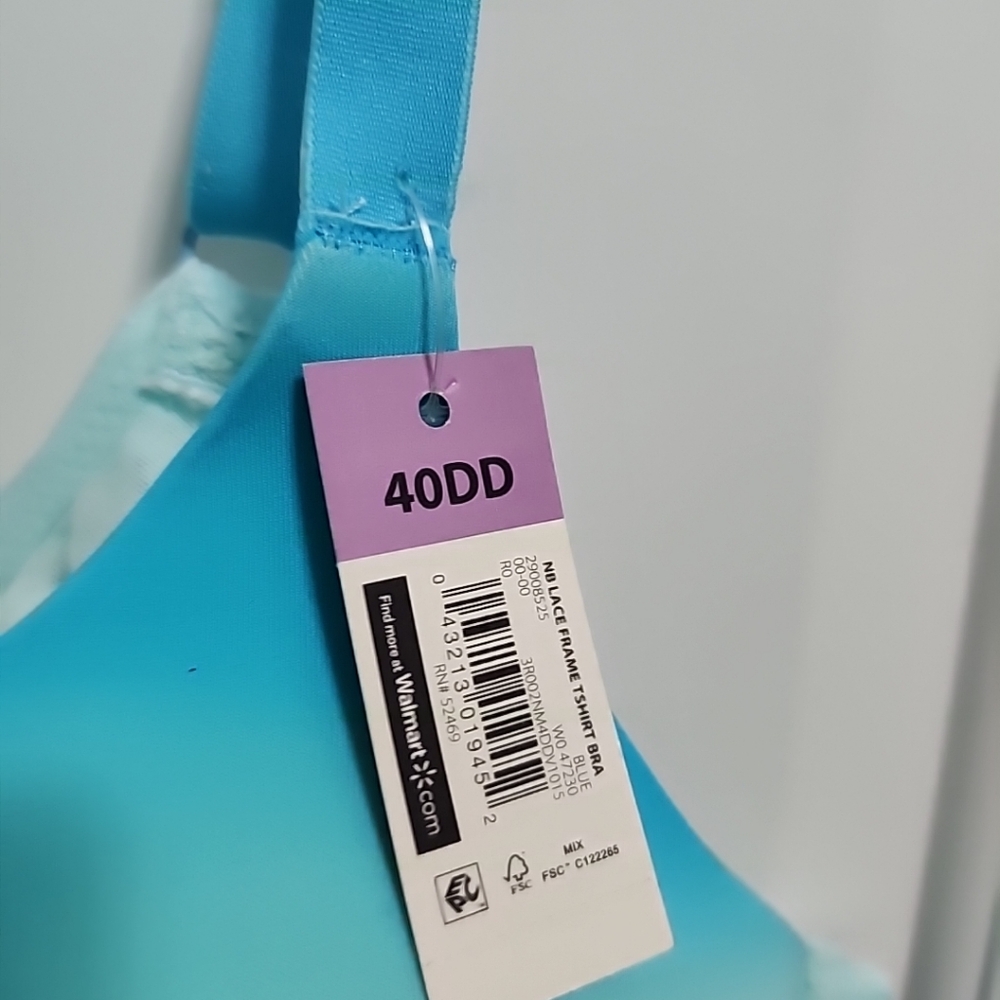 No boundaries blue ombre bra padded sz 40 DD - Picture 2 of 4